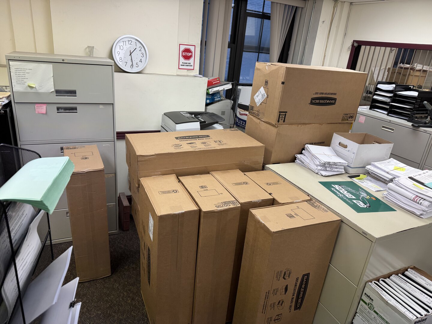 Executive office furniture moving service by Maloney's Moving professional commercial movers